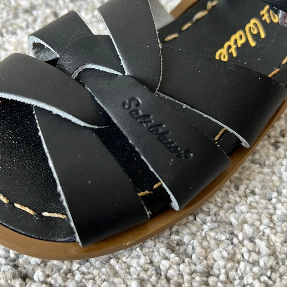AUTH NIB Salt Water the Original Sandal Toddler Little Kids BLACK